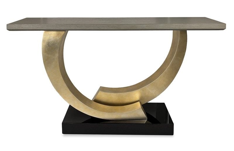 Ambella Home 07309-850-002 Halo Console Table - Silver Ambella Home 07309-850-002 Halo Console Table - Silver