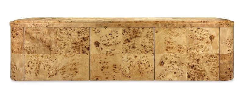 Ambella Home 07311-850-001 Naomi Wall Hanging Console - Burl