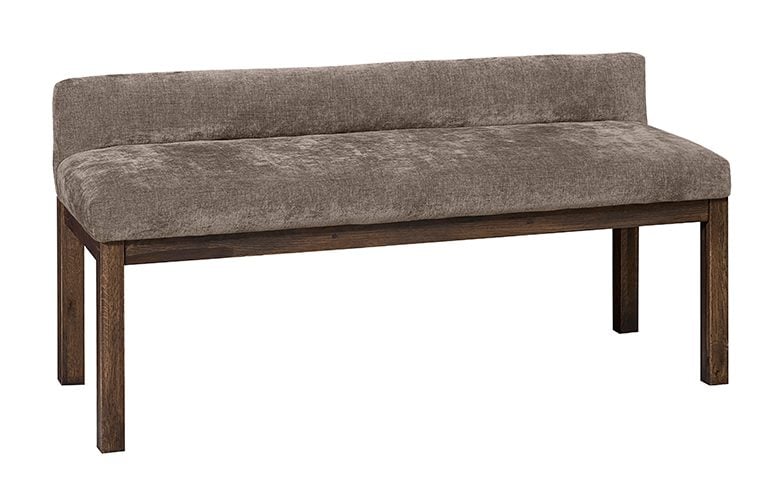 Artisan & Post 190-080X Brindle Grey Uph Bench In Expresso Oak