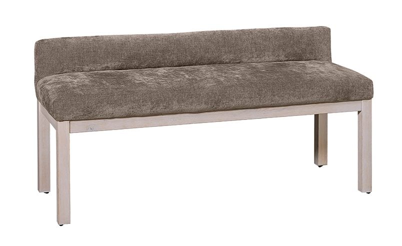 Artisan & Post 194-080X Brindle Grey Uph Bench In Washed White Oak