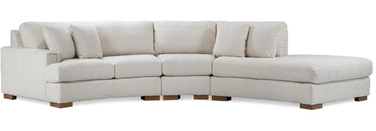 Temple Furniture 25260 Crescent 43" Depth Sectional with RAF Lounge