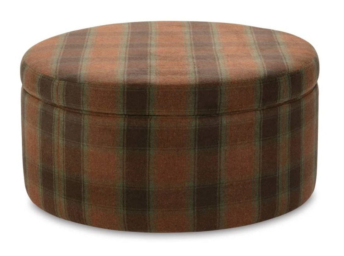 Rowe Furniture CSTG-3636-1000-079-RC Cyrus 36" Round Storage Ottoman