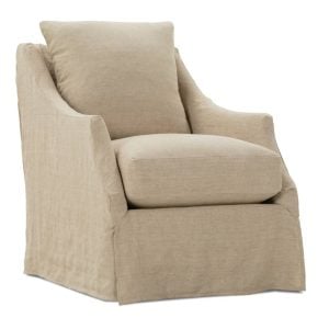Rowe Furniture KORI-SLIP-016-RC Kori Slipcovered Swivel Chair