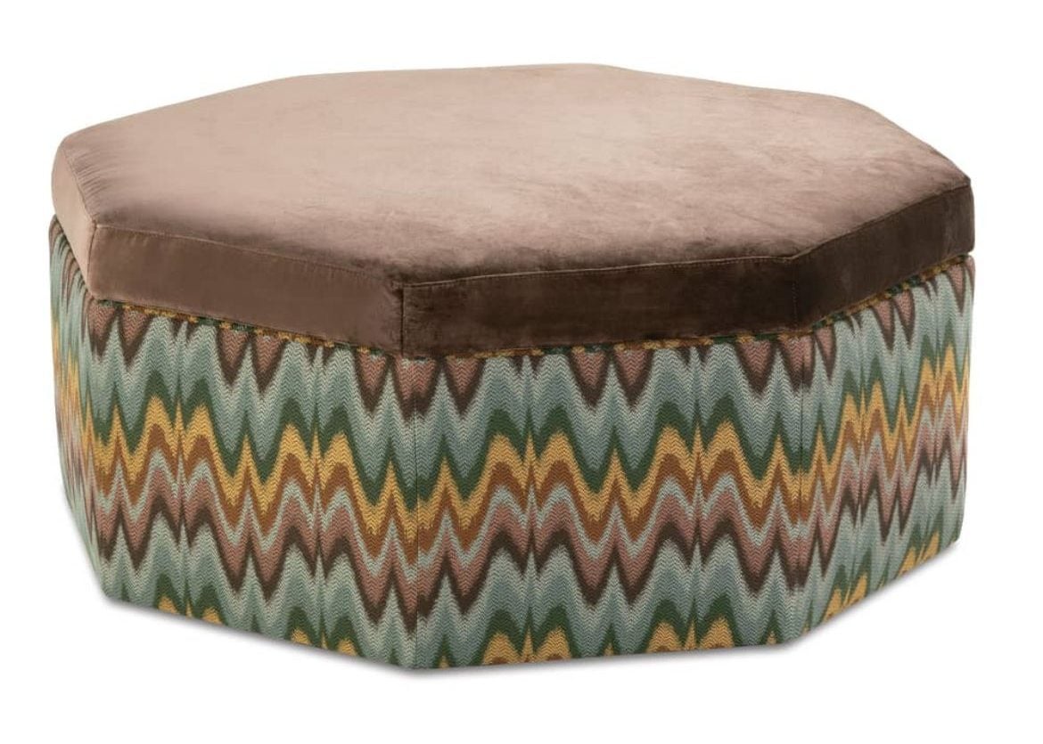 Rowe Furniture OSTG-4040-1000-077-RC Othello 40" Octagon Storage Ottoman
