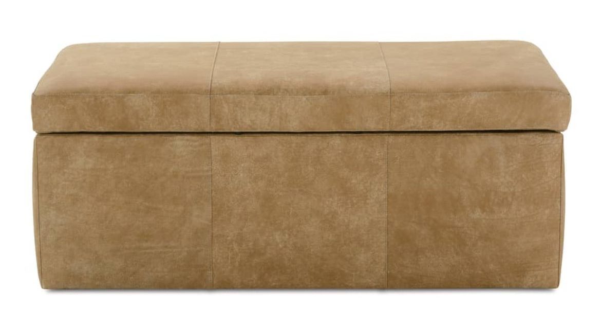 Rowe Furniture RSTG-4528-1000-077-RC (-L-) Remy 45" x 28" Rectangle Leather Storage Ottoman