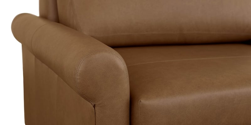 Bassett Furniture 2854-TBL-7235-8-LOUNGE Z4 Leather Roll Arm Twin Sleeper Chair Bassett Furniture 2854-TBL-7235-8-LOUNGE Z4 Leather Roll Arm Twin Sleeper Chair