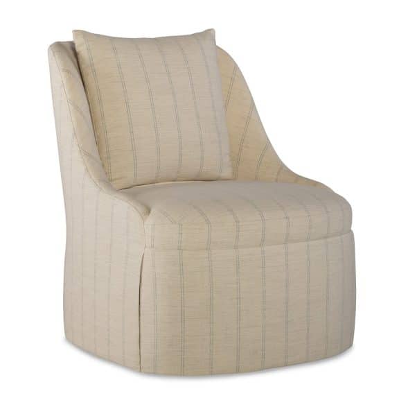 Jessica Charles 5376SK-S Camille Skirted Swivel Chair