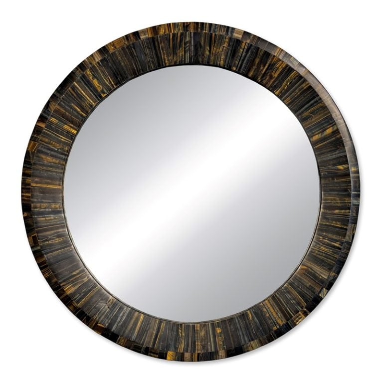 Ambella Home 74003-980-042 Koko Blue Tiger Eye Mirror Ambella Home 74003-980-042 Koko Blue Tiger Eye Mirror
