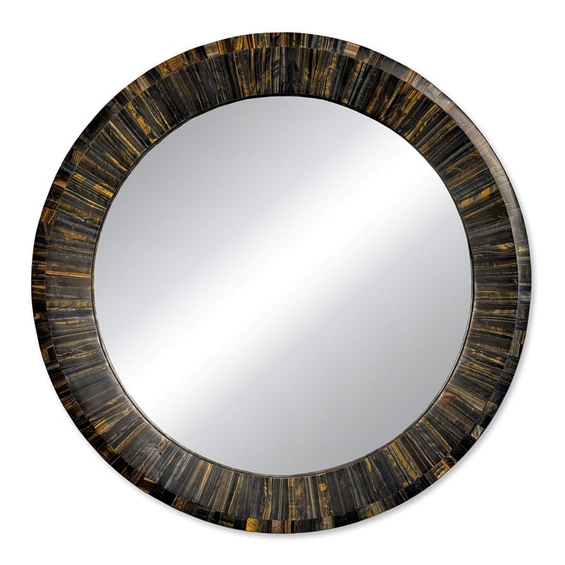 Ambella Home 74003-980-042 Koko Blue Tiger Eye Mirror Ambella Home 74003-980-042 Koko Blue Tiger Eye Mirror