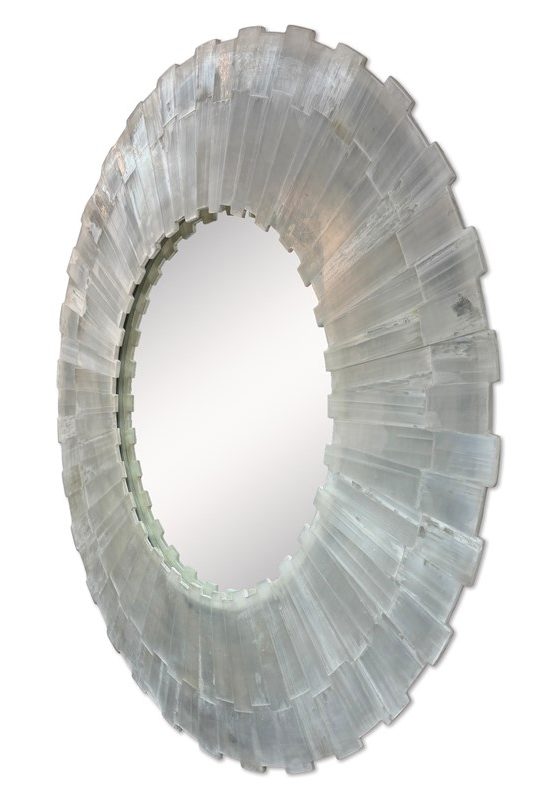 Ambella Home 74004-980-042 Selenite Round Mirror Ambella Home 74004-980-042 Selenite Round Mirror