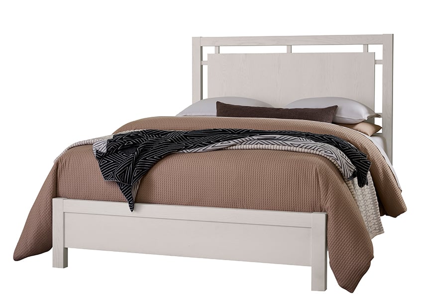 Vaughan Bassett 844-557-755-922 Queen Floating Panel Bed In Dark Oak