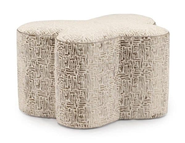 John Richard AMQ-1217-4073 Mariposa Large Ottoman - 4073