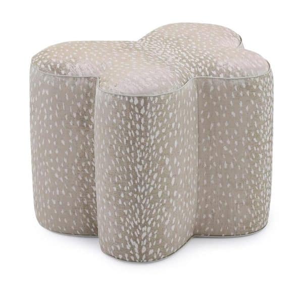 John Richard AMQ-1218-2236-AS Mariposa Small Ottoman - 2236