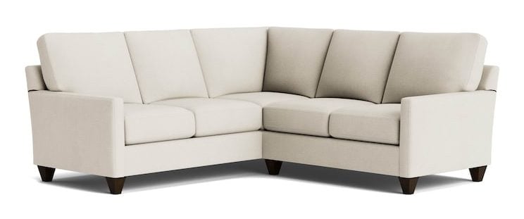 Bassett Furniture C500-L4161SF-KIT26 True Custom Track Arm L-Shaped Sectional