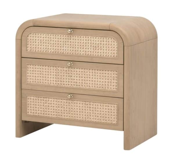 Essentials For Living 5280.NAT-OAK Cannes 3-Drawer Nightstand