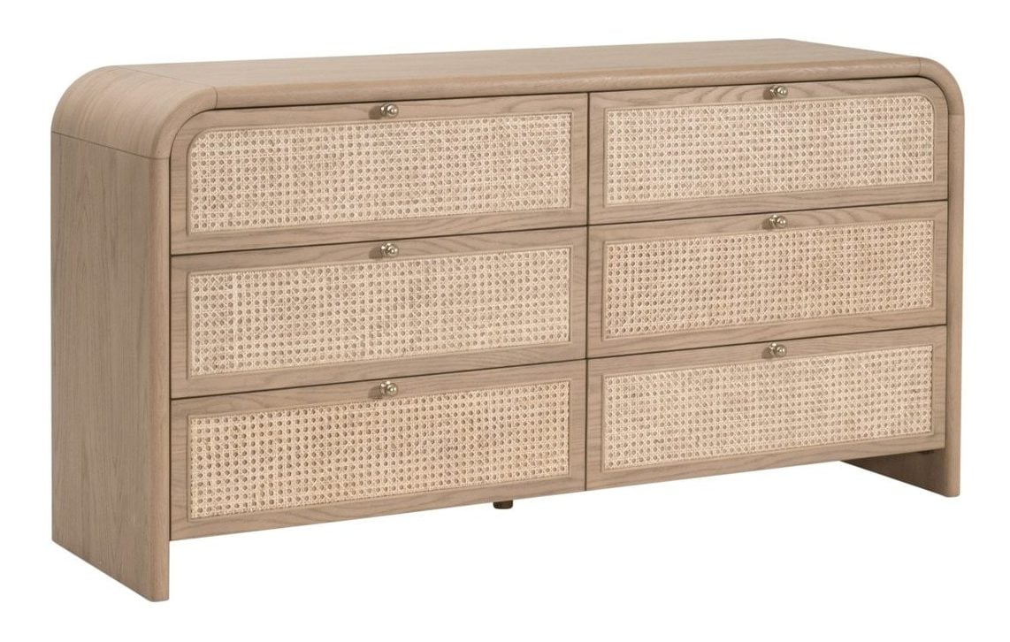Essentials For Living 5282.NAT-OAK Cannes 6-Drawer Double Dresser