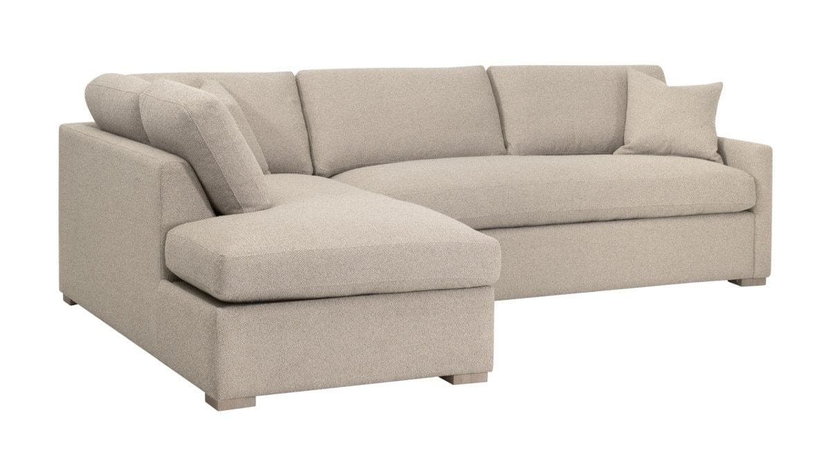 Essentials For Living 6620-LFS.LGJUT/NG Clara 112" Slim Arm Sleeper Queen LF Sectional