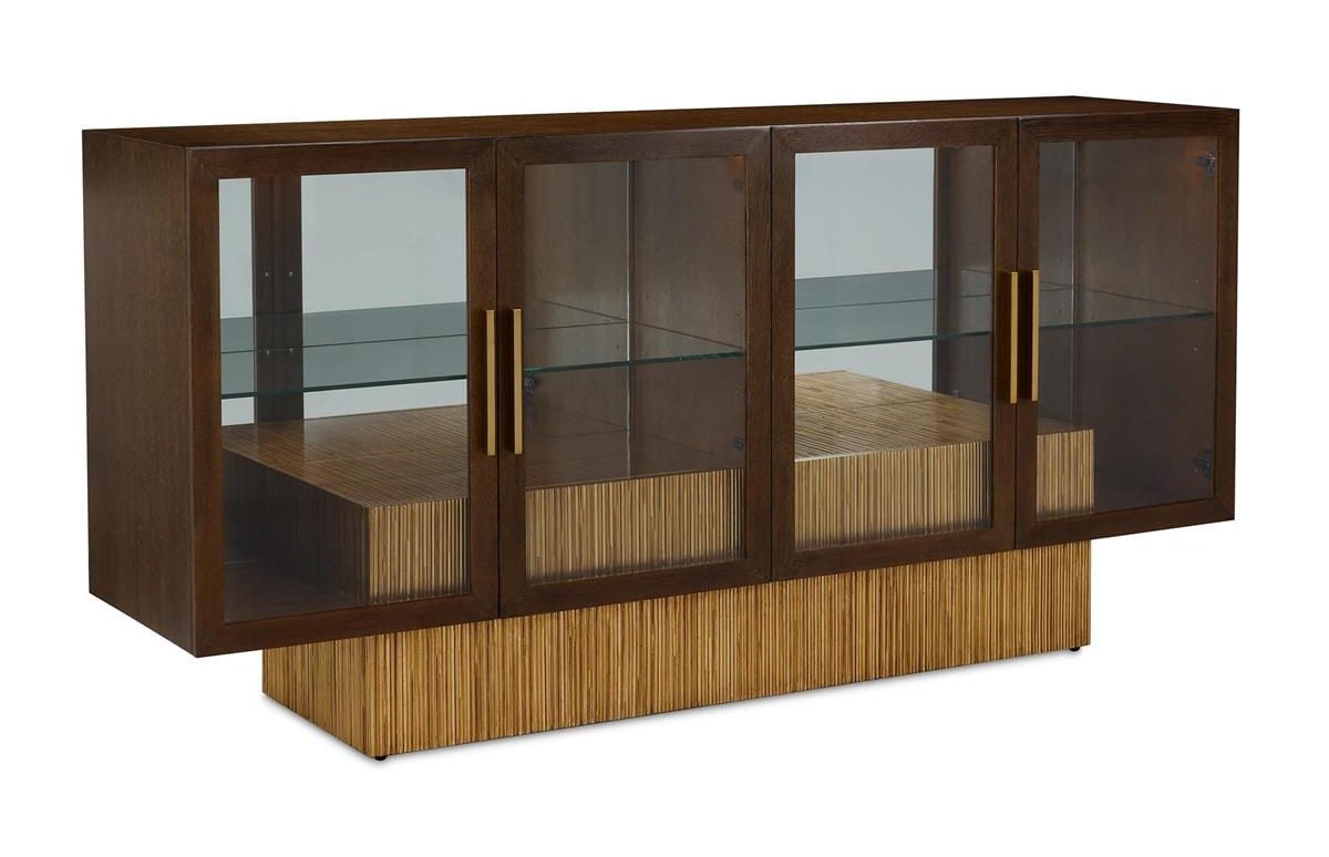 John Richard EUR-04-0930 Suffolk Four-Door Lighted Credenza