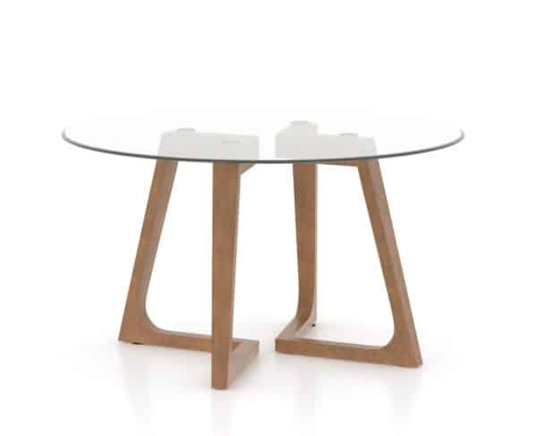 Canadel GRN05454CL25MMNNF Round Glass Table – Base MN