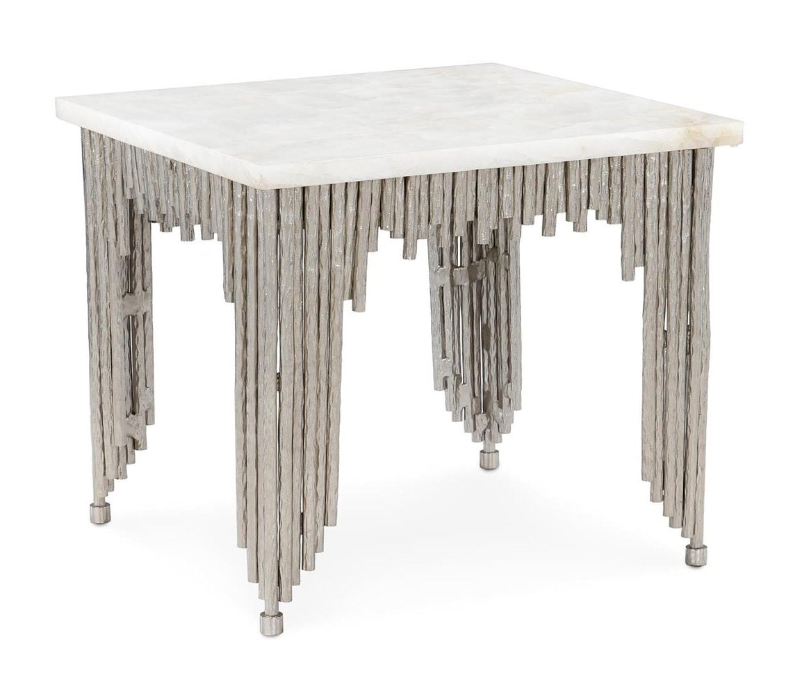 John Richard JFD-0540 Channel End Table, Silver