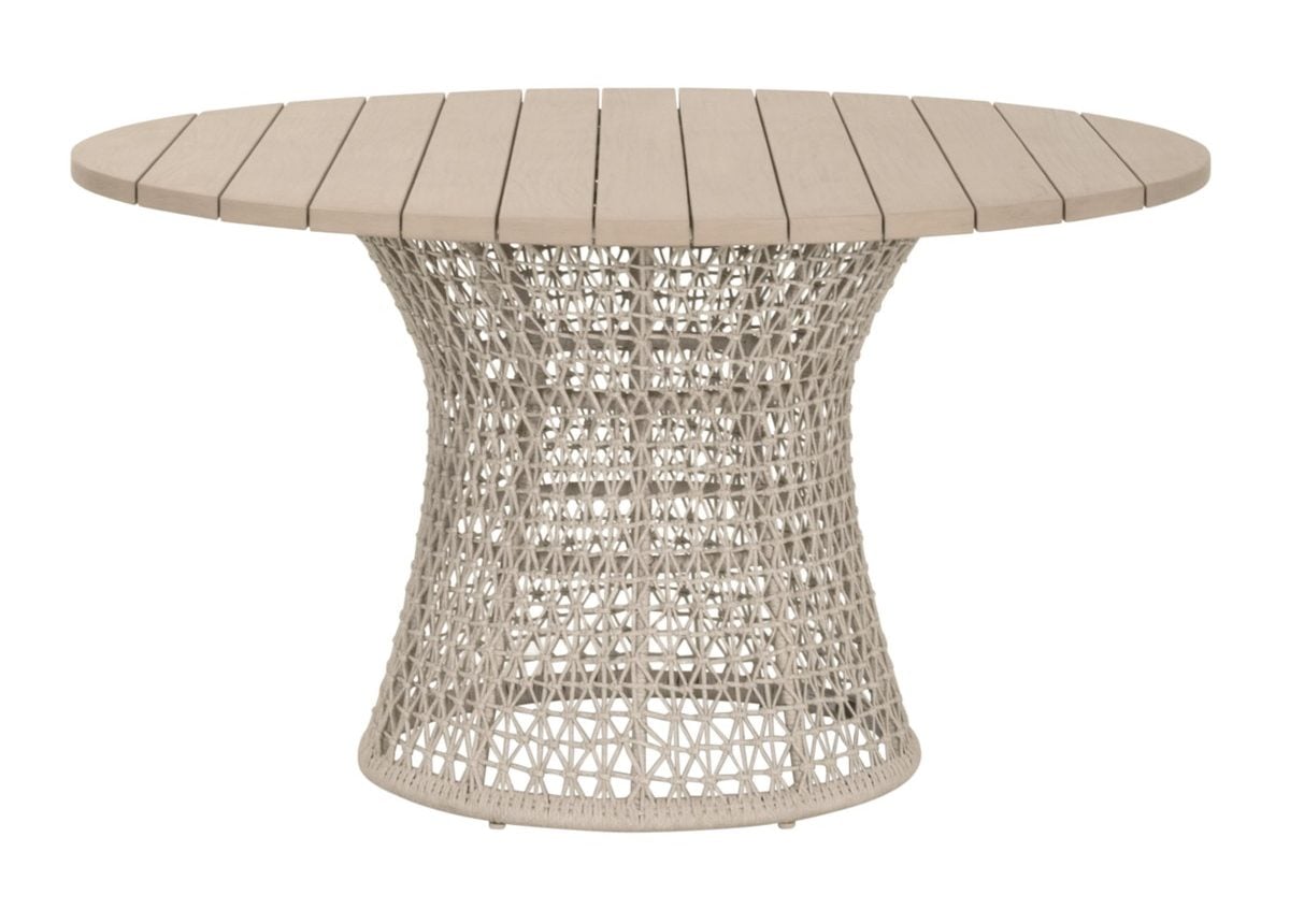 Essentials For Living 6891.OAT/W-ET Knit Outdoor 54" Round Dining Table