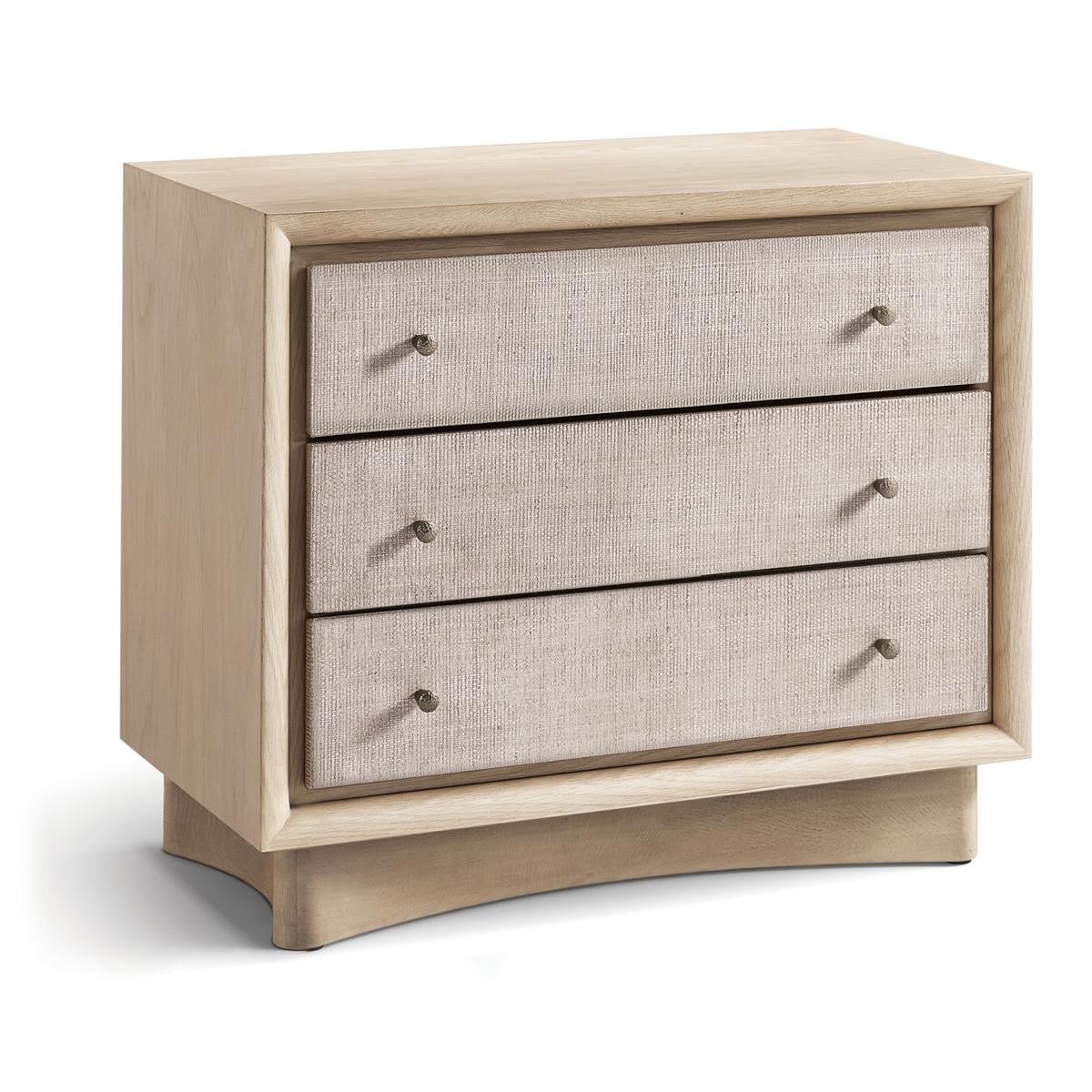 Jonathan Charles 500604-BLO Keel Three Drawer Nightstand