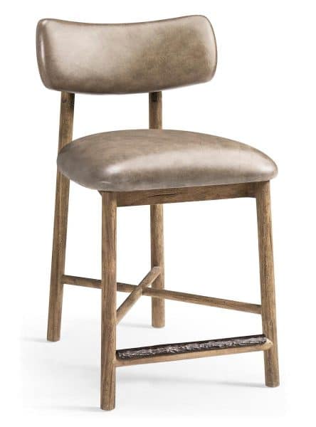 Jonathan Charles 491349-TLA-CS-L045 Stone Ridge Leather Counter Stool