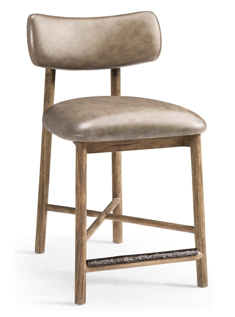 Jonathan Charles 491349-TLA-CS-L045 Stone Ridge Leather Counter Stool
