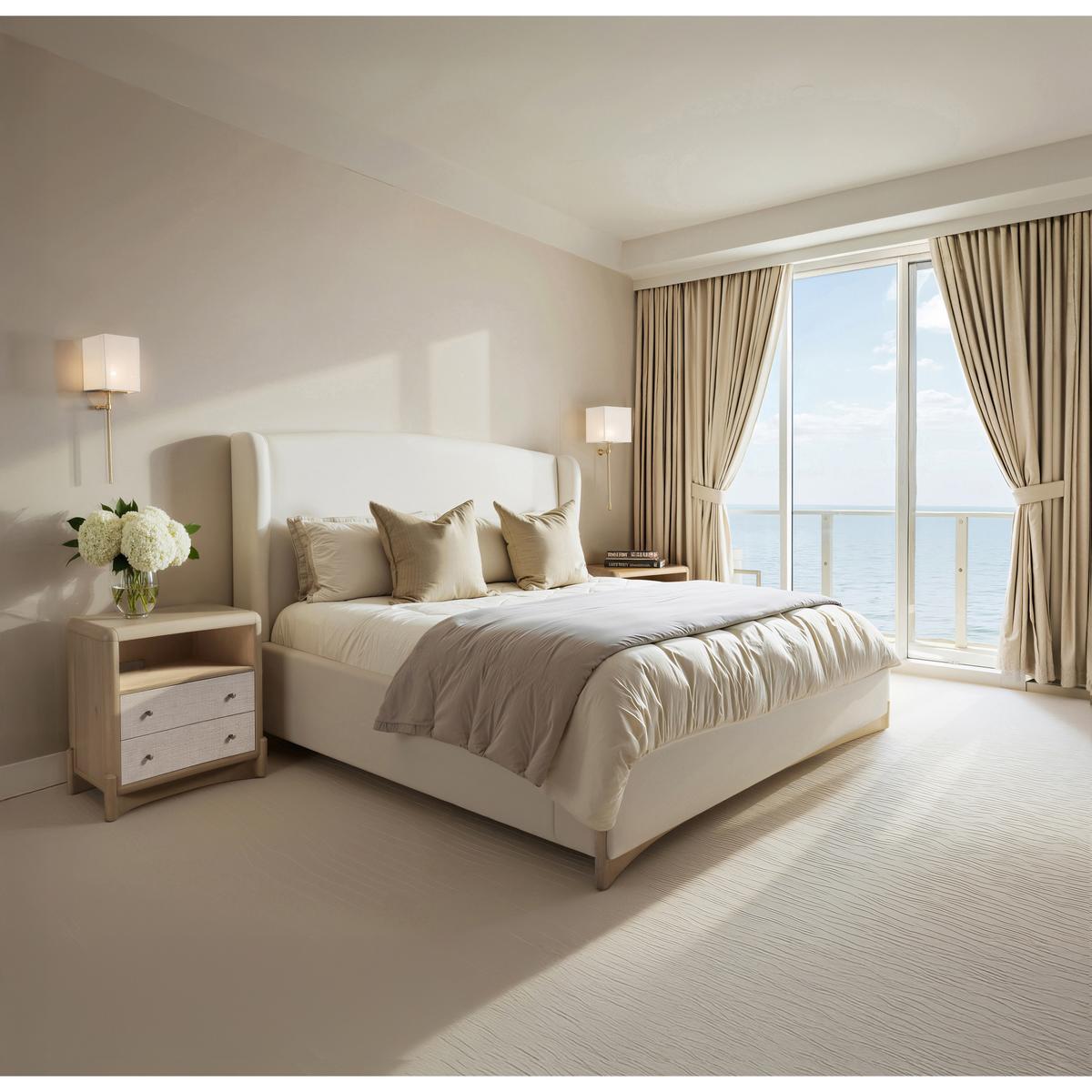 Jonathan Charles 500600-BLO-K-F067 Keel Upholstered US King Bed Jonathan Charles 500600-BLO-K-F067 Keel Upholstered US King Bed