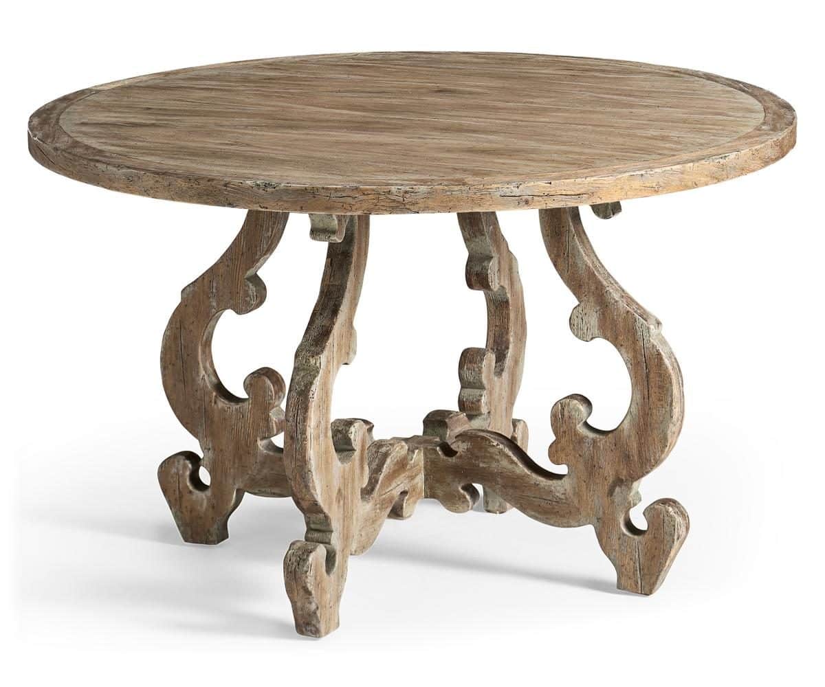 Jonathan Charles 491347-LSW-48D Caldera Round Dining Table 48″