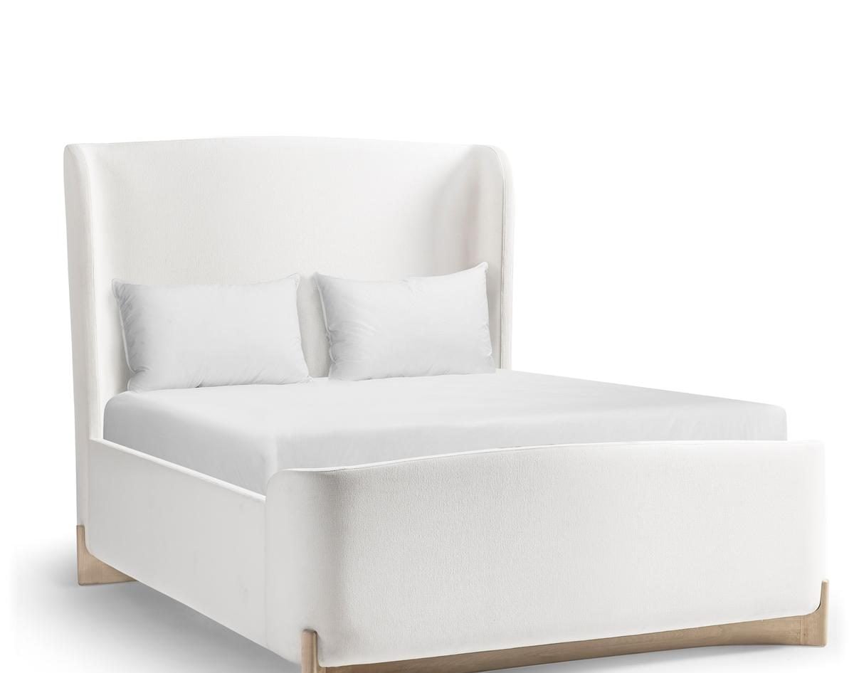 Jonathan Charles 500600-BLO-Q-F067 Keel Upholstered US Queen Bed