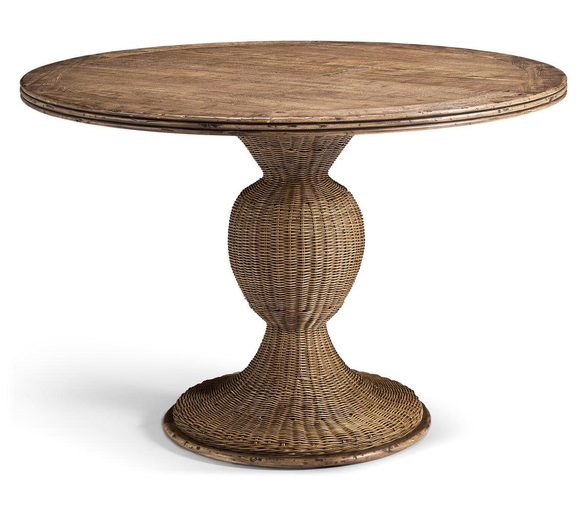 Jonathan Charles 491329-C012 Palm Court Rattan Round Table 46"