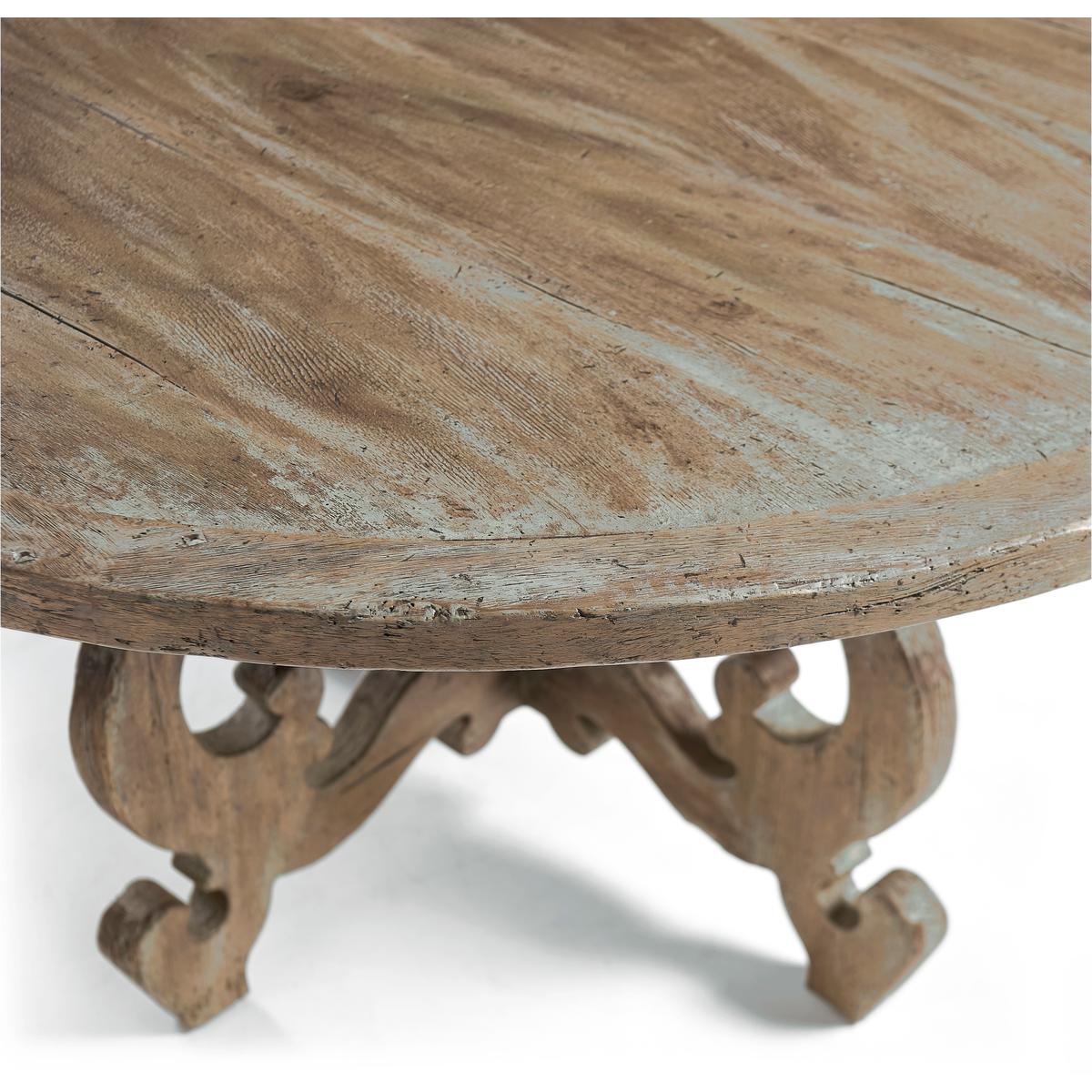 Jonathan Charles 491347-LSW-48D Caldera Round Dining Table 48" Jonathan Charles 491347-LSW-48D Caldera Round Dining Table 48"