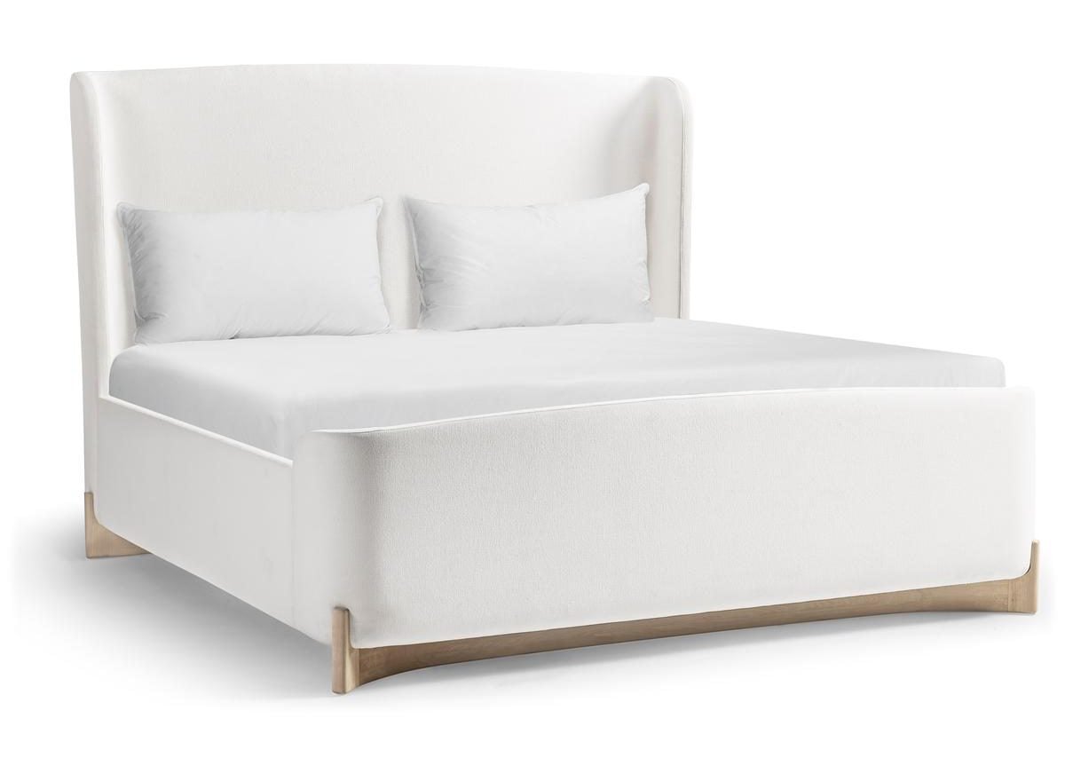 Jonathan Charles 500600-BLO-C-F067 Keel Upholstered Cali King Bed