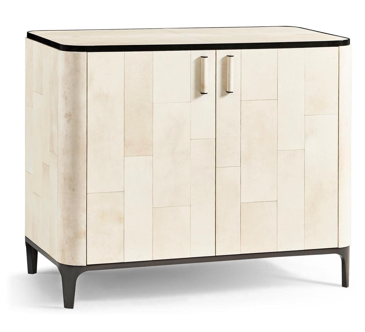 Jonathan Charles 530265-POK Aventine Parchment Cabinet