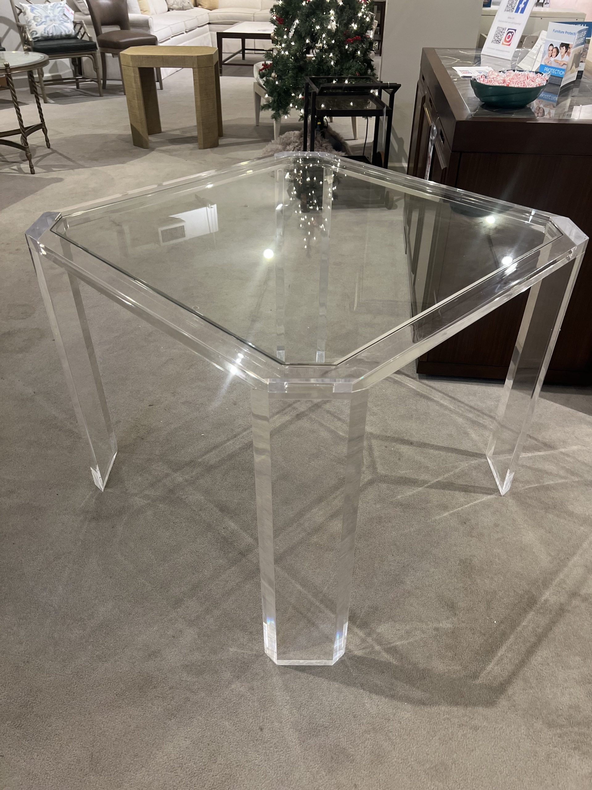 Highland House HH19-705-AS/60 Luxe Acrylic Game Table