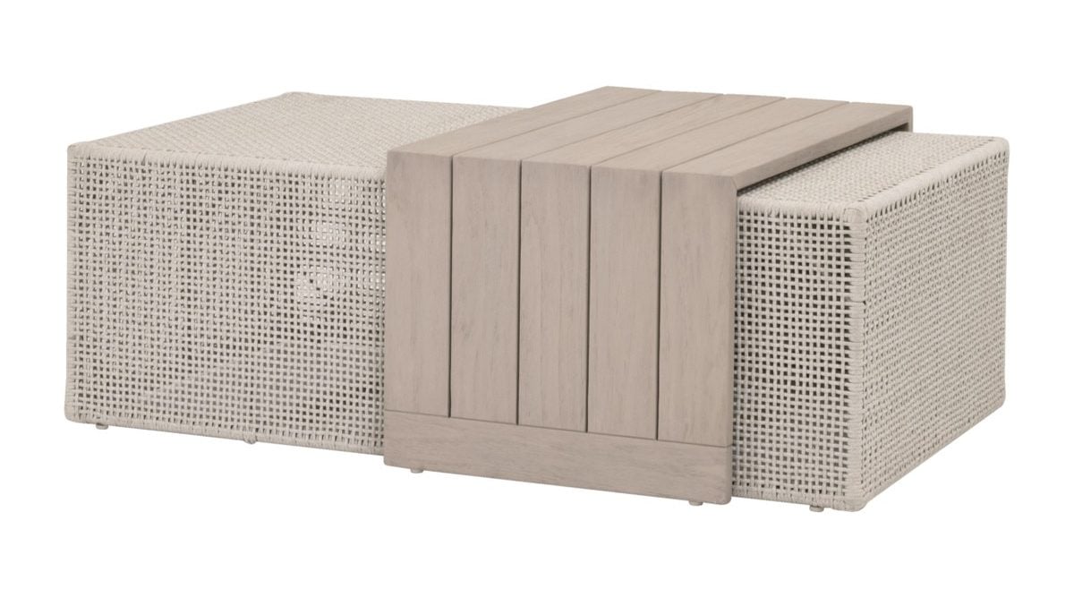 Essentials For Living 6868.OAT/W-ET Rhode Outdoor Coffee Table