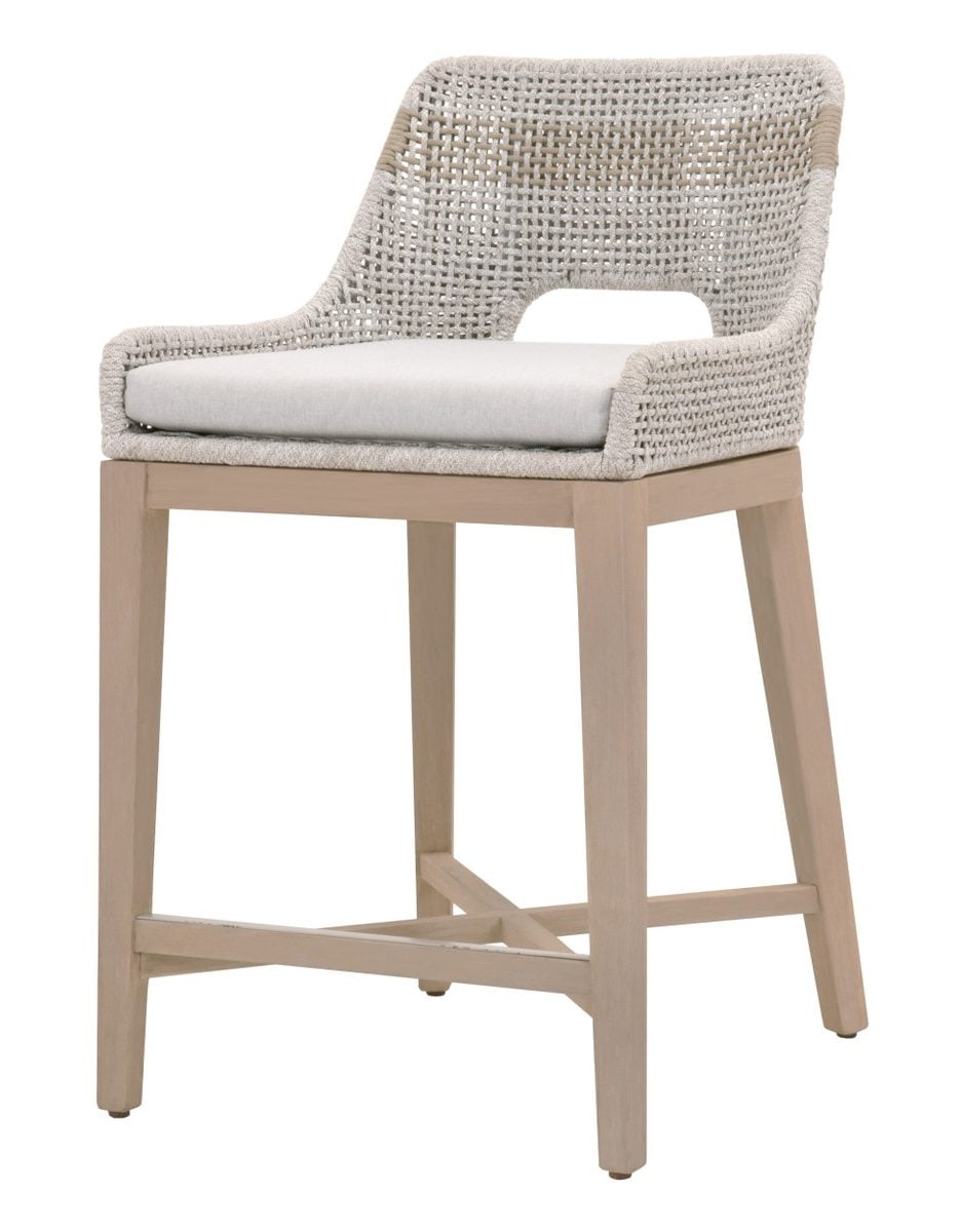 Essentials For Living 6850CS.WTA/PUM/W-ET Tapestry Outdoor Counter Stool