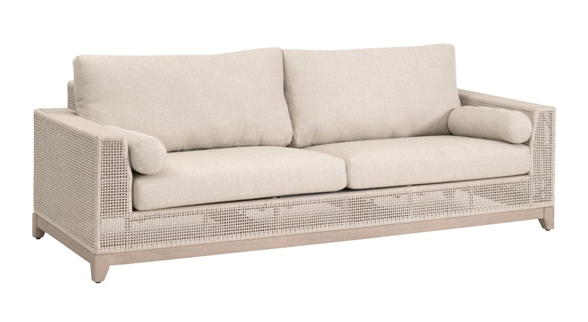 Essentials For Living 6843.OAT/ECR/W-ET Tropez Outdoor 90" Sofa