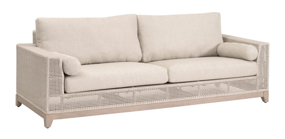 Essentials For Living 6843.OAT/ECR/W-ET Tropez Outdoor 90" Sofa