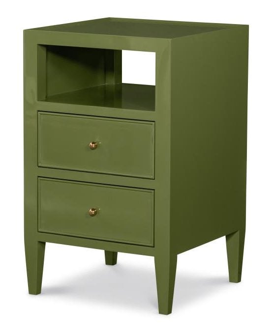 Highland House HH26-540-4-AS Aster Moss Small Bedside Table