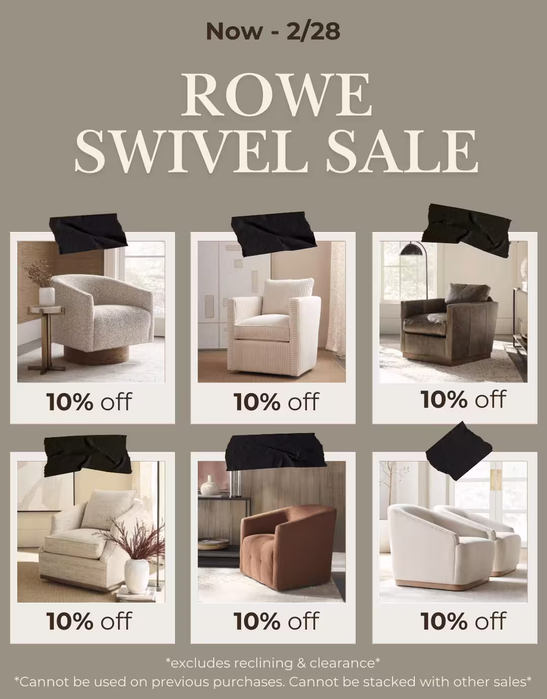 Rowe Swivel Sale