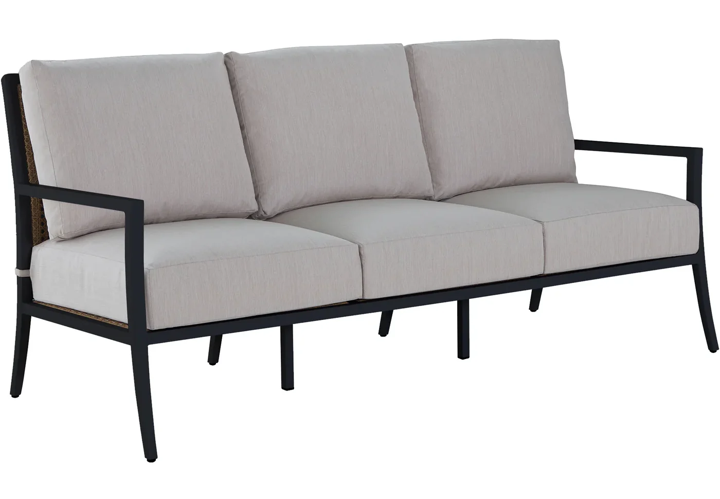 Summer Classics 1543 Bermuda Aluminum and Cane Sofa