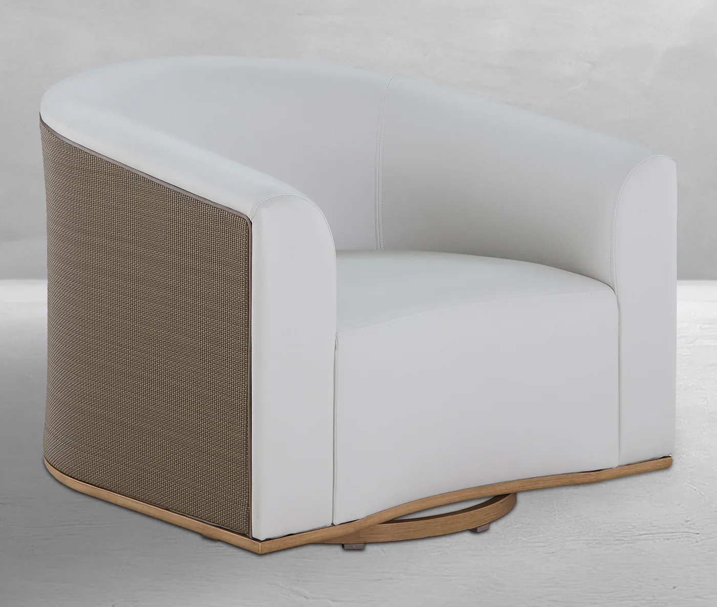 Summer Classics 1552 Tahoe Natural Weave Marine Grade Vinyl Swivel Lounge Chair