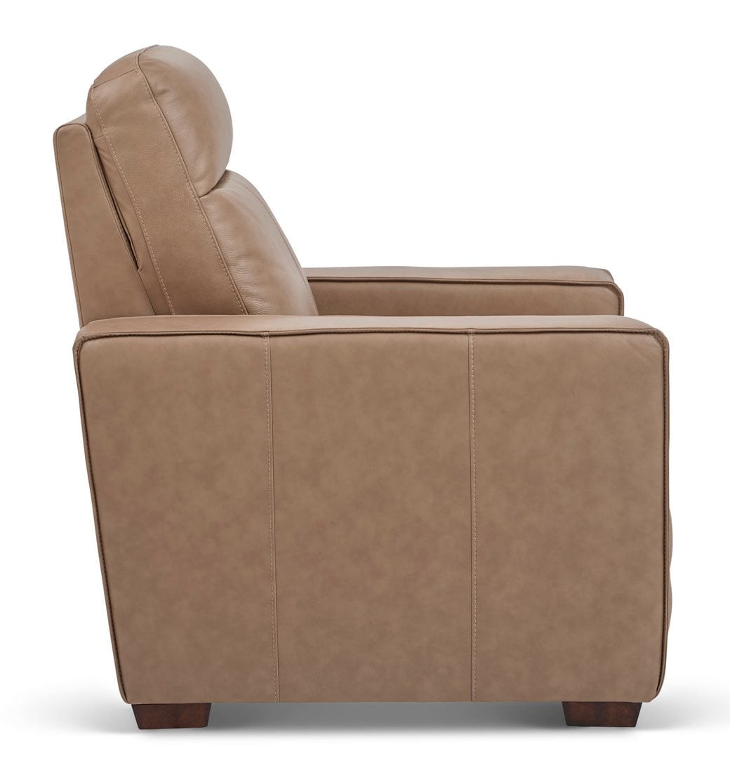 Flexsteel 1519-50P3-56282 Dutch Leather Power Recliner with Power Headrest & Lumbar Flexsteel 1519-50P3-56282 Dutch Leather Power Recliner with Power Headrest & Lumbar