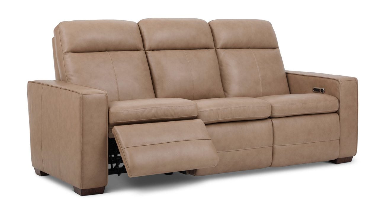 Flexsteel 1519-61P3-56282 Dutch Leather Power Reclining Sofa with Console, Power Headrest, & Lumbar Flexsteel 1519-61P3-56282 Dutch Leather Power Reclining Sofa with Console, Power Headrest, & Lumbar