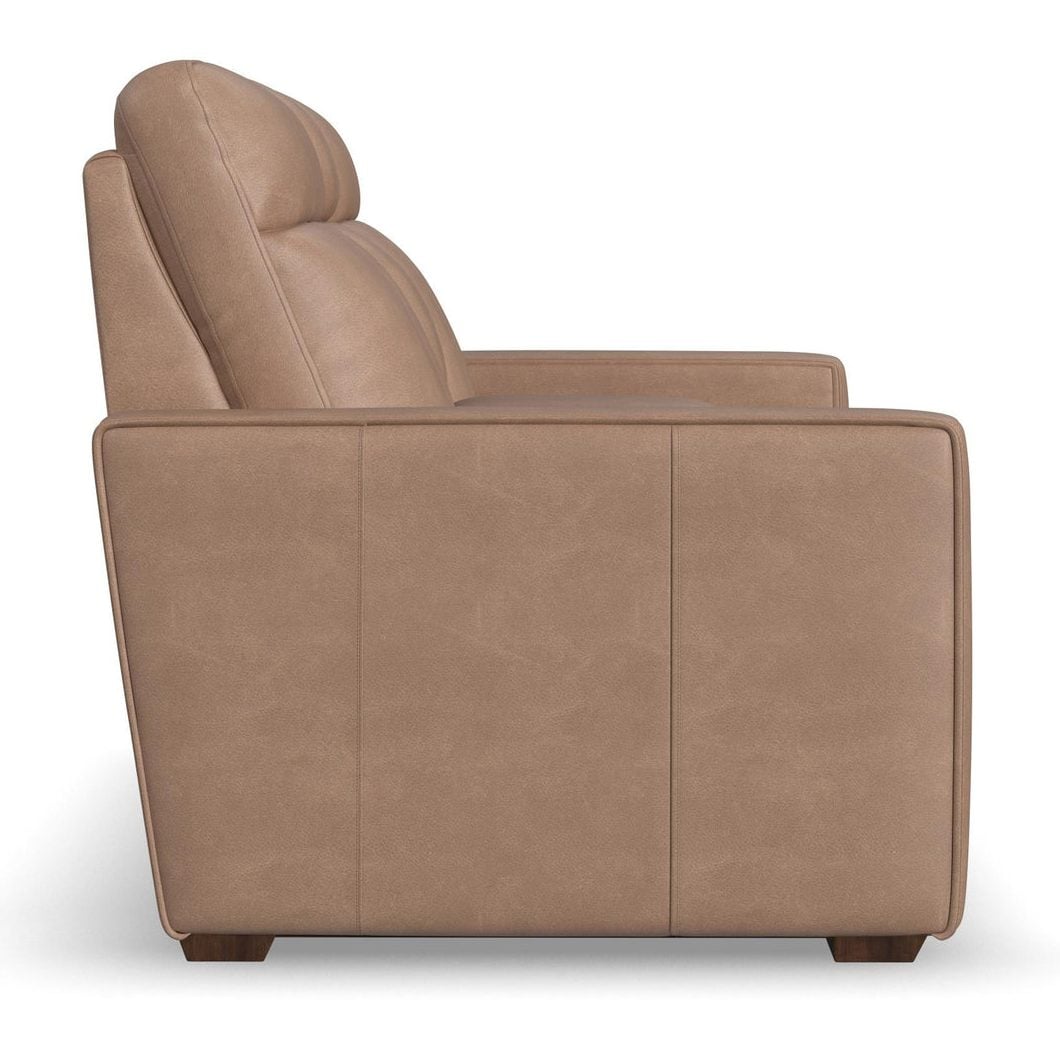 Flexsteel 1519-64P3-56282 Dutch Leather Power Reclining Loveseat with Console, Power Headrest & Lumbar Flexsteel 1519-64P3-56282 Dutch Leather Power Reclining Loveseat with Console, Power Headrest & Lumbar