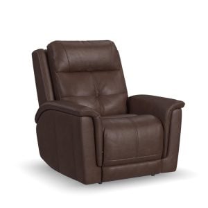 Flexsteel 1640-50P5-43970 Ranger Leather Power Recliner with Power Headrest, Lumbar, Heat & Massage