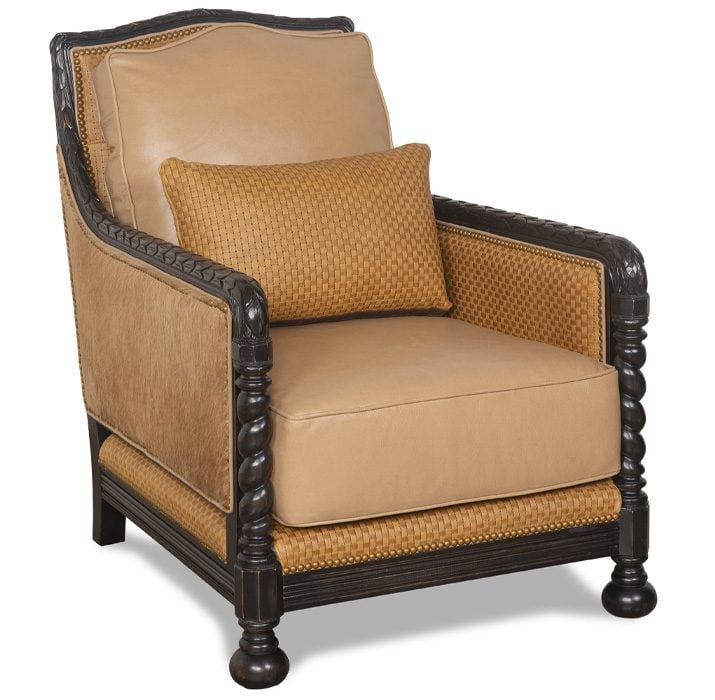 McKinley Leather 524-SLC Ingrid Chair with Specialty Leather Combination