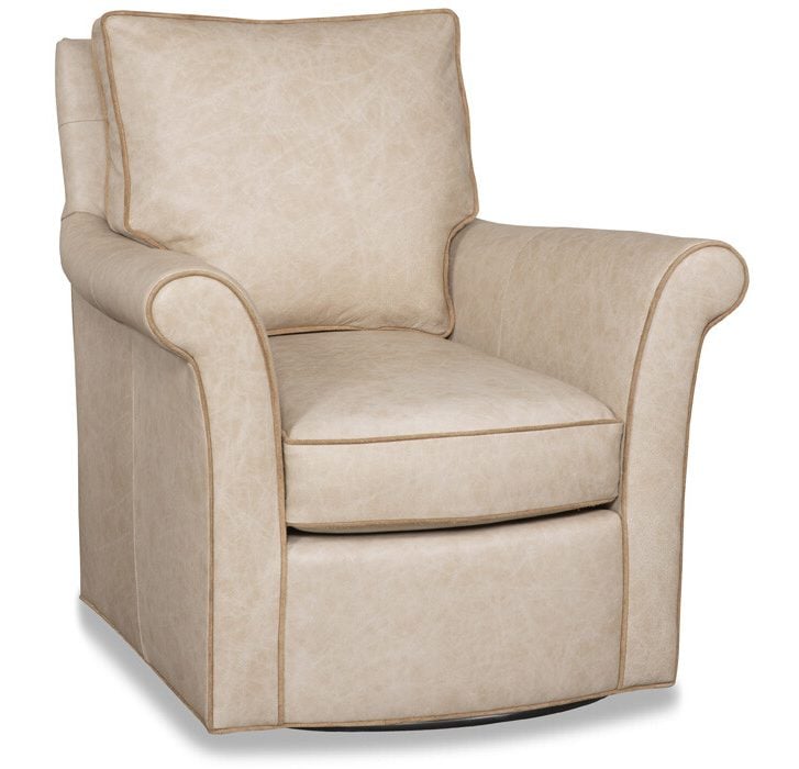 McKinley Leather 82611-S  Fleming Swivel Chair